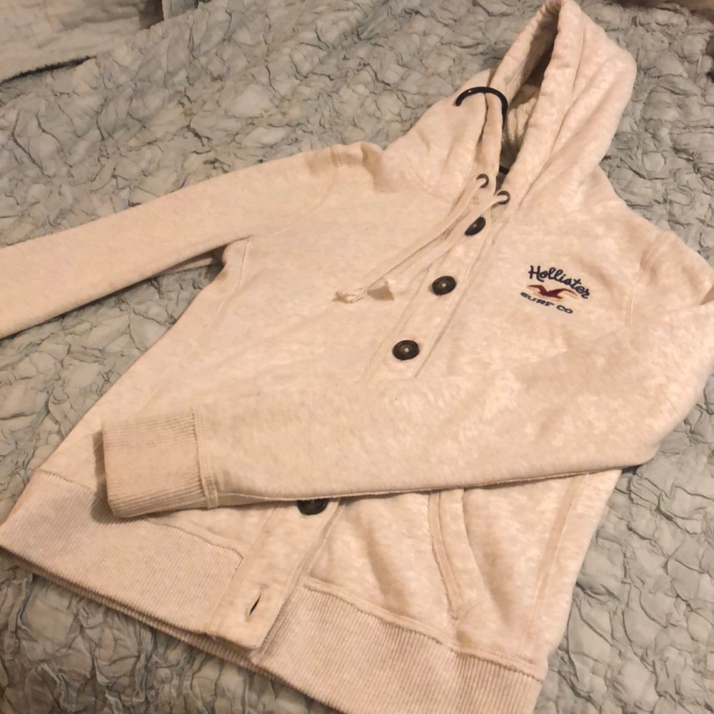 Hollister button up hoodie.